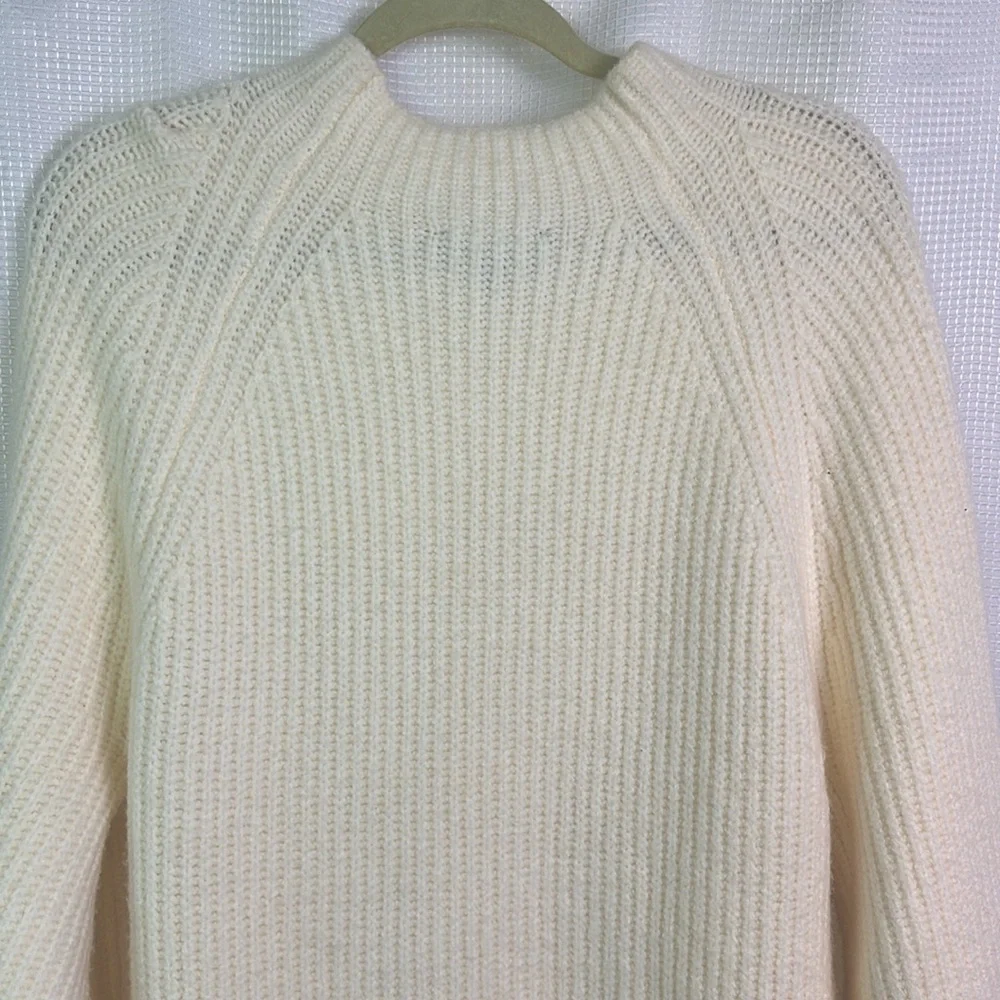 Express Sweater Dress - Ribbed Knit, Long Sleeve, Black, Size M - Picture 9 of 16